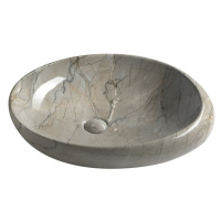 SAPHO - DALMA keramické umývadlo na dosku 68x44 cm, grigio 313