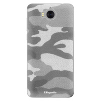 Odolné silikónové puzdro iSaprio - Gray Camuflage 02 - Huawei Y5 2017 / Y6 2017