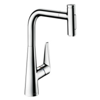 Drezová batéria Hansgrohe Talis s vyťahovacou spŕškou, 2 prúdy chróm 73867000