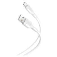Kábel Cable USB to USB-C XO NB212 2.1A 1m, white (6920680827756)