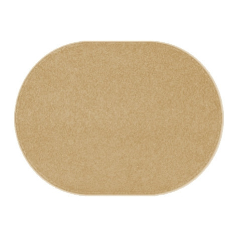 Kusový koberec Eton béžový ovál - 57x120 cm Vopi koberce