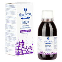 VINCENTKA Sirup so skorocelom a materinou dúškou 200 ml