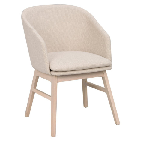 Béžové čalúnené jedálenské kreslá v súprave 2 ks Windham – Rowico