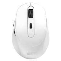 Myš bezdrôtová, Marvo WM106W WH, biela, optická, 1600DPI
