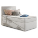 NABBI Rodrigo 90 P čalúnená jednolôžková posteľ s úložným priestorom biela