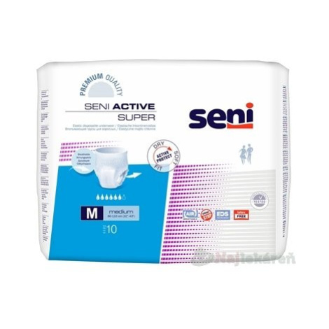 Seni ACTIVE SUPER Medium navliekacie nohavičky (obvod pás 80-110cm) 10ks