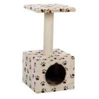 Trixie Junior Zamora scratching post, 60 cm, beige with paw prints