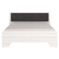 Manželská posteľ 160x200 zita - jaseň biely/čierna
