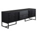 Čierny TV stolík v dekore exotického dreva 180x60 cm Class - Dutchbone