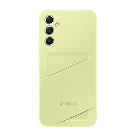 Samsung Zadný kryt s vreckom na kartu pre Samsung Galaxy A34 Lime