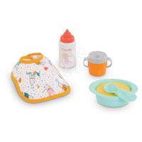 Obedová súprava s podbradníkom Mealtime Set Corolle pre 30 cm bábiku 5 doplnkov od 18 mes