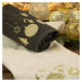 Bavlnený vianočný uterák čierny s vianočnými ozdobami Šírka: 50 cm | Dĺžka: 90 cm