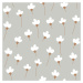 DEKORNIK Simple Daisies On Gray - Tapeta