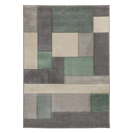 Kusový koberec Hand Carved Cosmos Mint/Grey/Cream - 160x230 cm Flair Rugs koberce