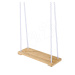 Drevená hojdačka plocha Plank Swing Outdoor Eichhorn prírodná 140-210 cm dĺžka 40*14 cm a 60 kg 