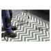 Kusový koberec Twin Supreme 103436 Palma Green creme – na ven i na doma - 120x170 cm NORTHRUGS -