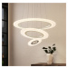 Lindby Amisu LED závesná lampa, 3 krúžky