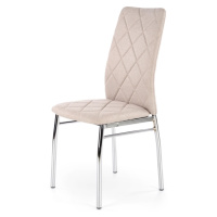 HALMAR K309 jedálenská stolička svetlobéžová / chróm