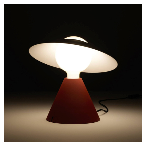 Stilnovo Fante stolová LED lampa, 2 700 K, červená
