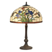 Stolová lampa Elanda v štýle Tiffany, 62 cm