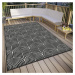 Čierno-biely vonkajší koberec 80x150 cm Pangli Black – Hanse Home