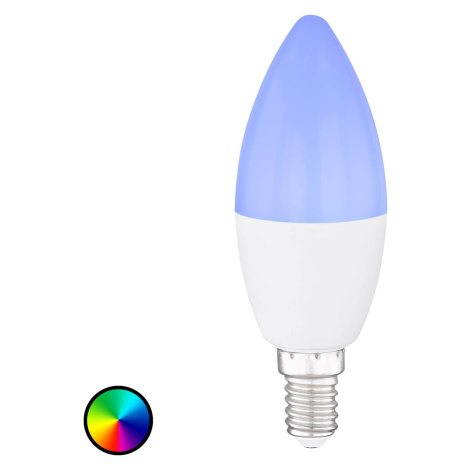 LED žiarovka sviečka E14, 4,5W Tuya-Smart RGBW CCT Globo