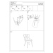 Signal Jedálenská stolička LOTUS VELVET SIGNAL - stoličky/ kreslá: kov čierny/ látka tyrkysová (