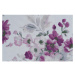Bielo-fialová záclona 300x260 cm Elsa – Mendola Fabrics