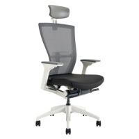 Ergonomická kancelárska stolička OfficePro Merens White Farba: čierna, Opierka hlavy: s opierkou