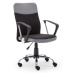 HALMAR Topic kancelárska stolička s podrúčkami sivá / čierna