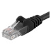 PremiumCord Patch kábel UTP RJ45-RJ45 CAT6 10m čierna