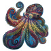 Epee Wooden puzzle Octopus A3