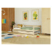 Benlemi Jednolôžková posteľ z dreva SAFE 5v1 so zábranou a úložným šuplíkom Zvoľte farbu: Tmavo 