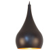 Menzel Solo závesná lampa Cibuľa hnedo-čierna 30cm