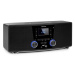 Auna Stockton, mikro stereo systém, max. 20W, DAB+, UKW, CD prehrávač, BT, OLED, čierny