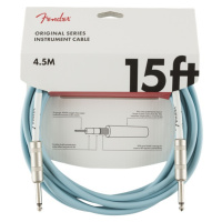 Fender Original Series 15' Instrument Cable Daphne Blue