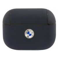 Púzdro BMW BMAPSSLNA AirPods Pro cover navy Geniune Leather Silver Logo (BMAPSSLNA)