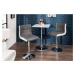 LuxD Dizajnová barová stolička Modern šedo biela