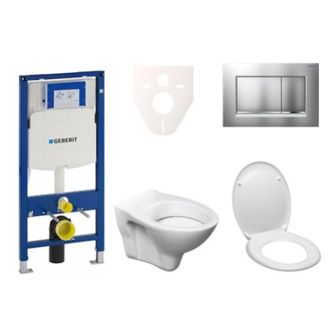 Cenovo zvýhodnený závesný WC set Geberit do ľahkých stien / predstenová montáž + WC S-Line S-lin