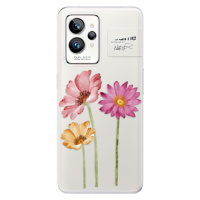 Odolné silikónové puzdro iSaprio - Three Flowers - Realme GT 2 Pro