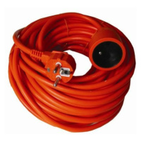 Predlžovací kábel 20m 1x zás. 3x1 mm2, oranžový (Solight)
