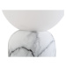 Biela stolová lampa v mramorovom dekore Leitmotiv Gala, výška 32 cm