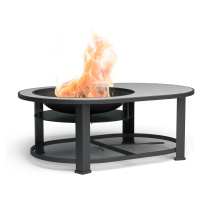 Blumfeldt Merano Circolo L, ohnisko 3 v 1, s funkciou grilu, dá sa použiť ako stôl, 122 x 87 cm