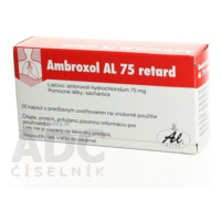 AMBROXOL AL 75 retard 75 mg 1 x 20 kapsúl