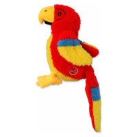 Hračka Dog Fantasy Recycled Toy papagáj pískací so šuštiacim chvostom 23cm