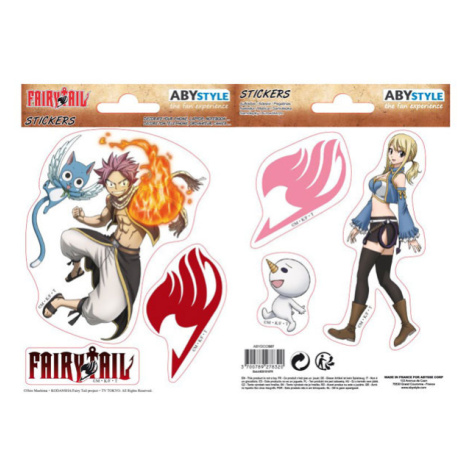 Abysse Corp Fairy Tail Natsu & Lucy Nálepky 2-Pack (16 x 11cm)