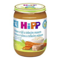 Príkrm zeleninovo-mäsový BIO Mrkva s ryžou a teľacím mäsom 190g Hipp