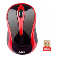 Myš bezdrôtová, A4Tech G3-280N, čierno-červená, optická, 1000DPI