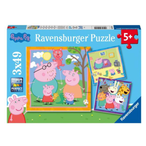 Ravensburger Prasiatko Peppa 3x49 dielikov