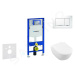 GEBERIT - Duofix Modul na závesné WC s tlačidlom Sigma30, biela/lesklý chróm + Villeroy Boch - W